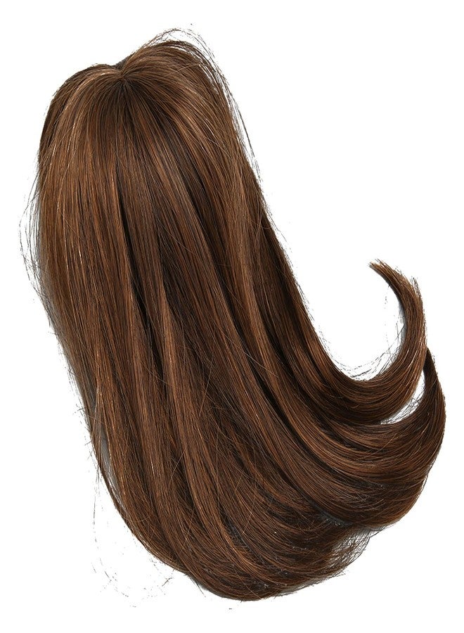 DOACT 1/6 Ball Jointed Doll Wig with Bangs, High Temp Silk Hair, 15.5-17cm Scalp, Light Brown - Image 4